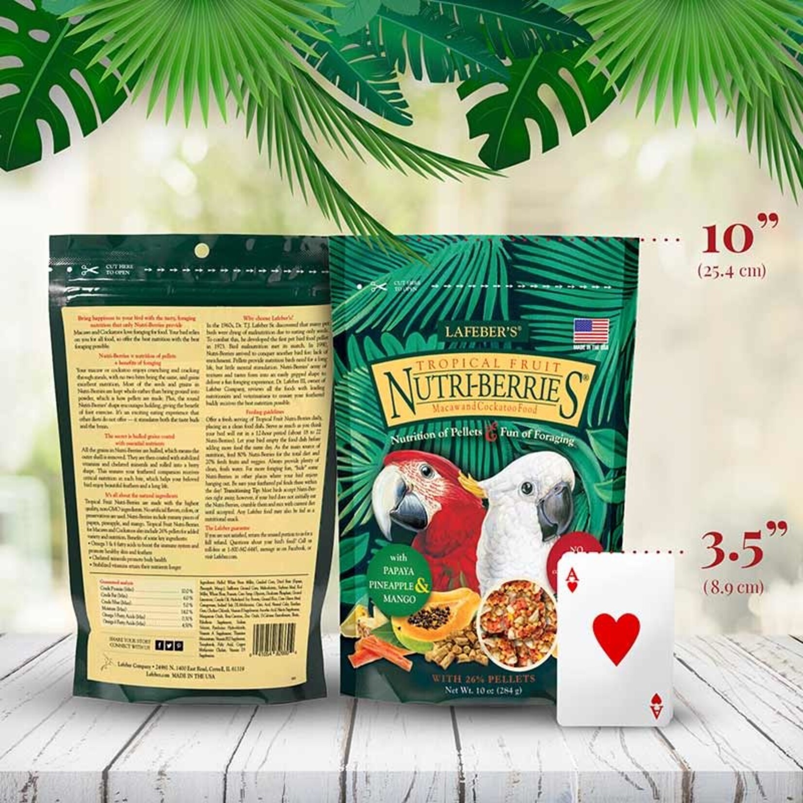 Lafeber's Lafeber Nutri-Berries Tropical Fruit Macaw & Cockatoo (10oz)
