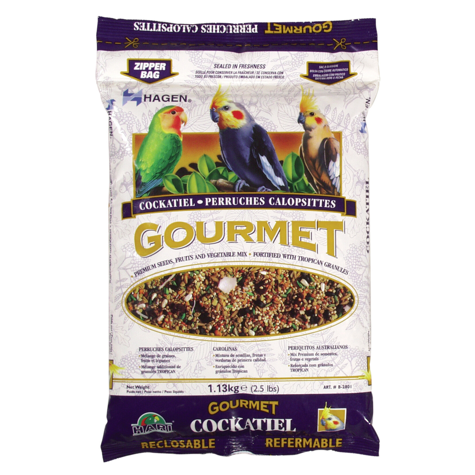 Hagen Hagen Gourmet Seed Mix for Cockatiels and Small Hookbills Mix 1.13kg 2.5 lb