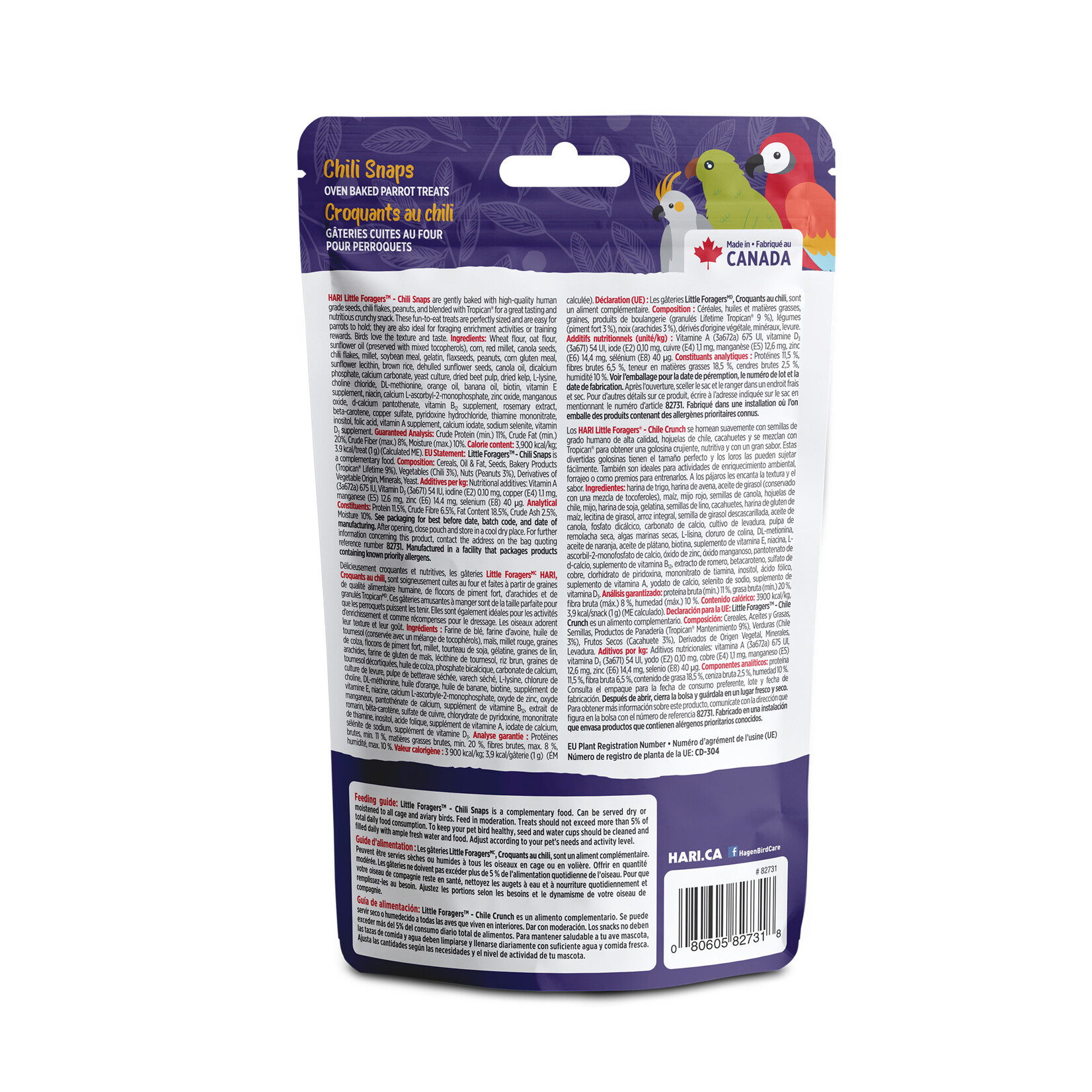Hari Little Foragers Chili Snaps 125g