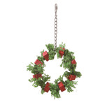 Jolly Jungle Jolly Jungle Christmas Wreath with Sisal Rope and Wooden Blocks 8" Diameter