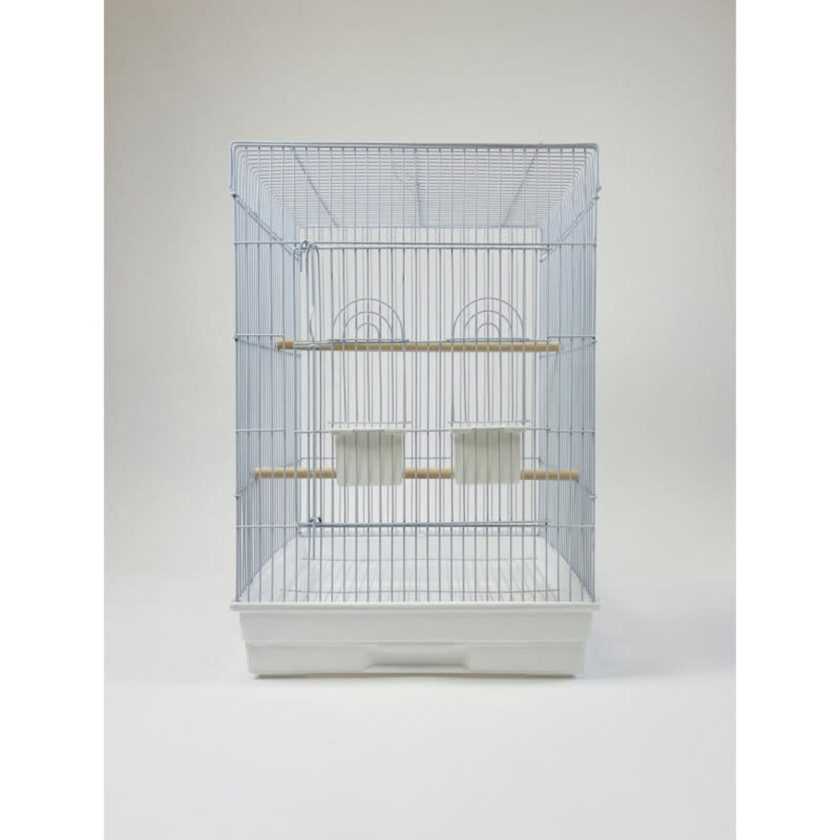 Glitter Pets Glitter Pet Square Cage C/W Extra Sitting Platform 17"x17" Black