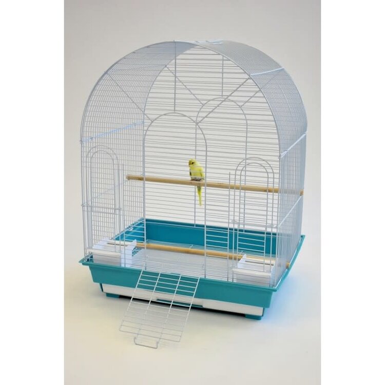 Glitter Pets Glitter Pet  Small Dome Top Cage 20"X15"  White