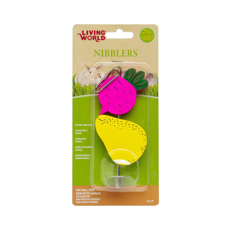 Living World LW Nibblers, Wood Chews, Beet & Pear on a Stick
