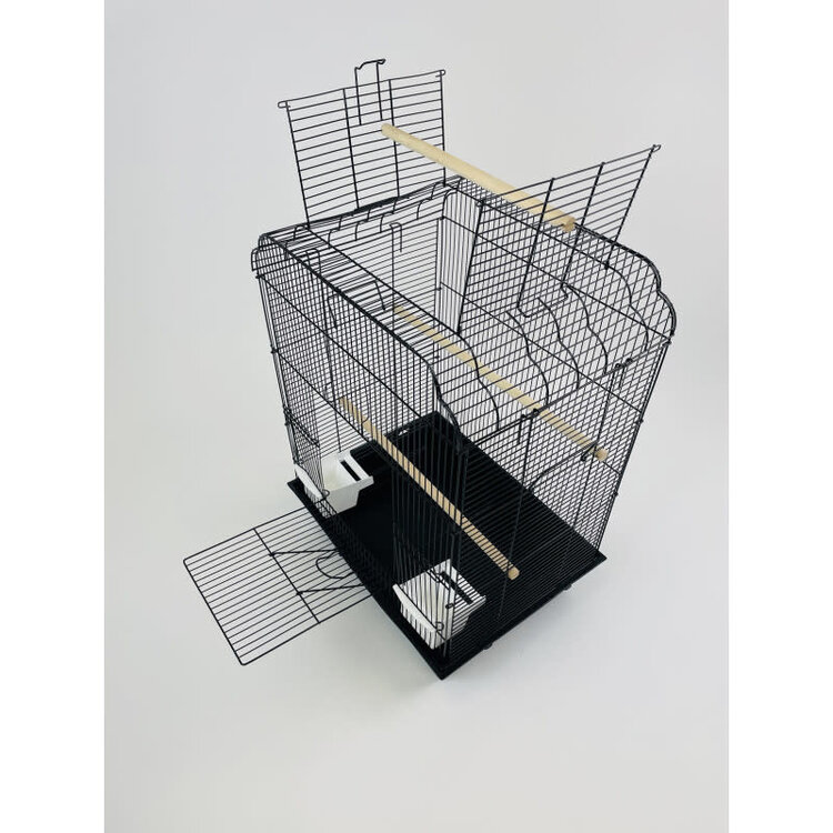 Glitter Pets GP OPEN TOP  CAGE  17X14"  (1706) Black