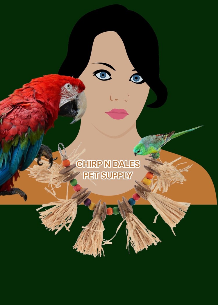 Hari HARI SMART.PLAY Enrichment Parrot Toy - Hula Skirt