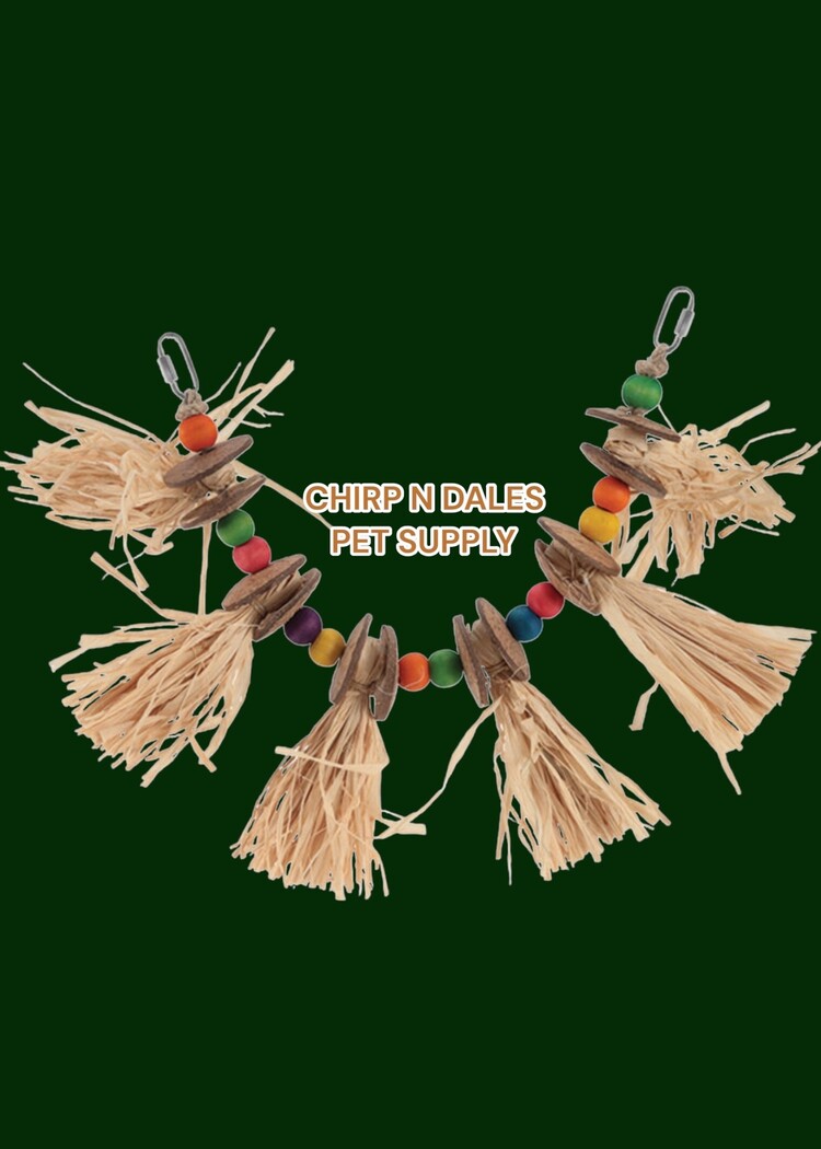 Hari HARI SMART.PLAY Enrichment Parrot Toy - Hula Skirt