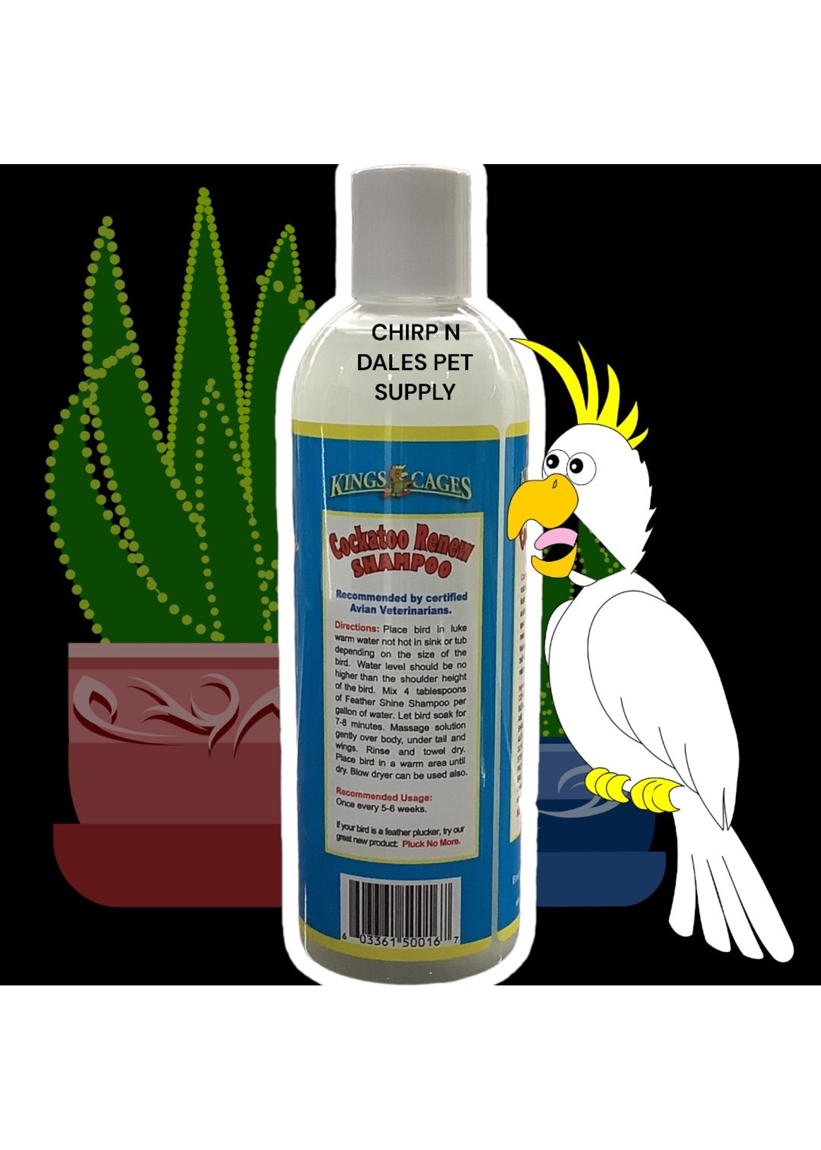 Kings Cages Kings Cages Cockatoo Renew Shampoo 17 fl oz