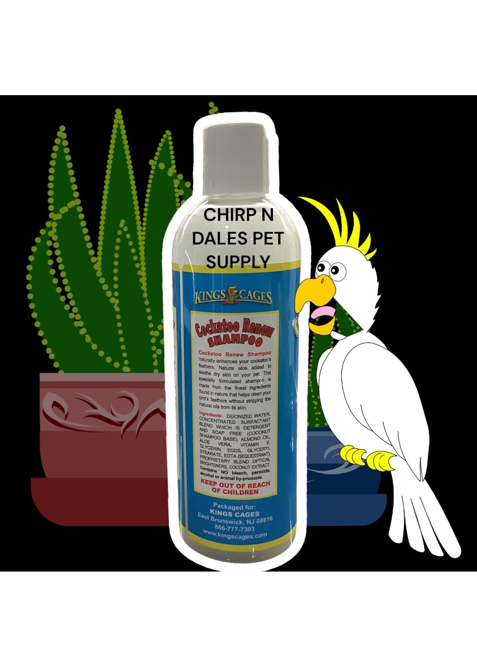 Kings Cages Cockatoo Renew Shampoo 17 fl oz Chirp N Dales Pet Supply