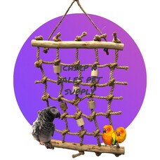 Kings Cages Kings Cages HEMP CLIMBING CARGO NET LADDERS K648 SMALL