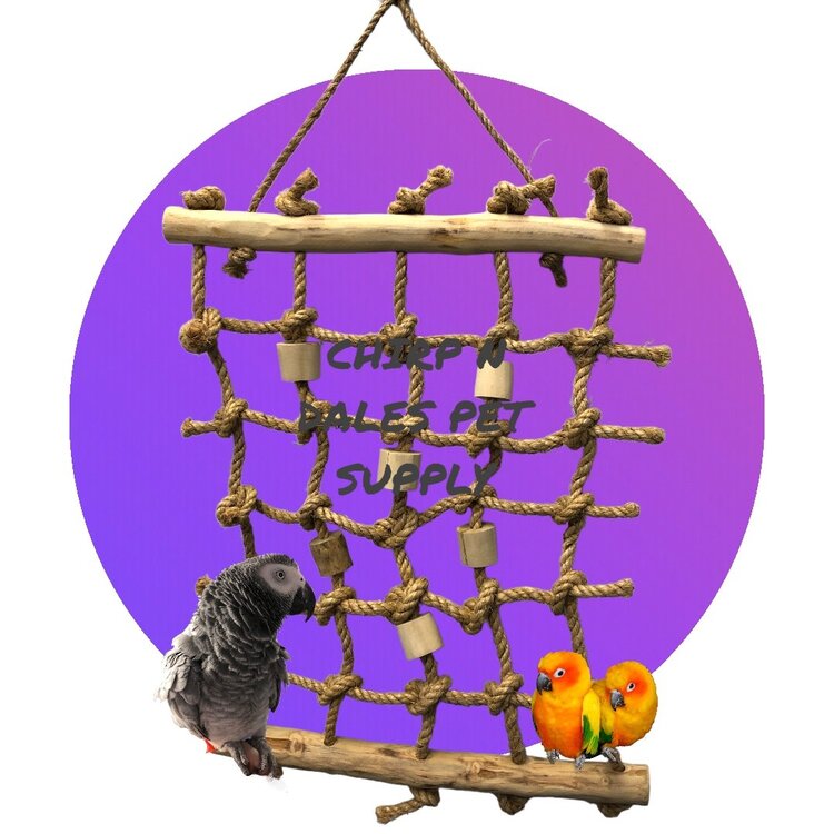 Kings Cages Kings Cages HEMP CLIMBING CARGO NET LADDERS K648 SMALL