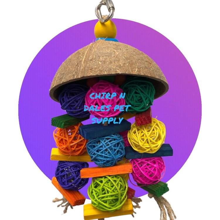 Kings Cages Kings Cages Coconut and Wicker Balls - K1042