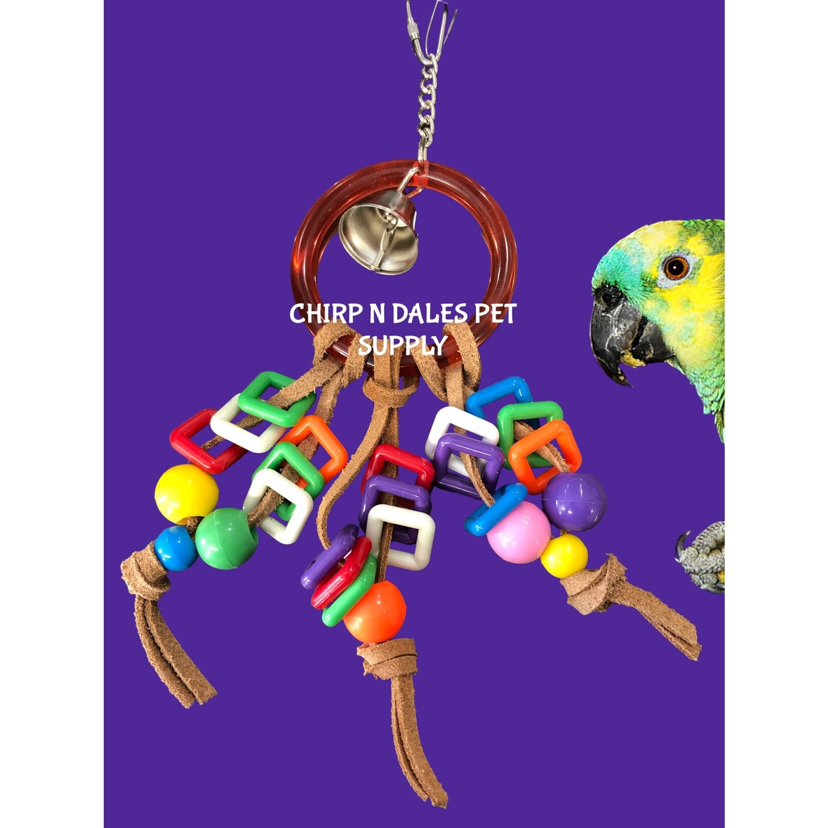 Kings Cages Kings Cages Ring, Leather, Squares K372