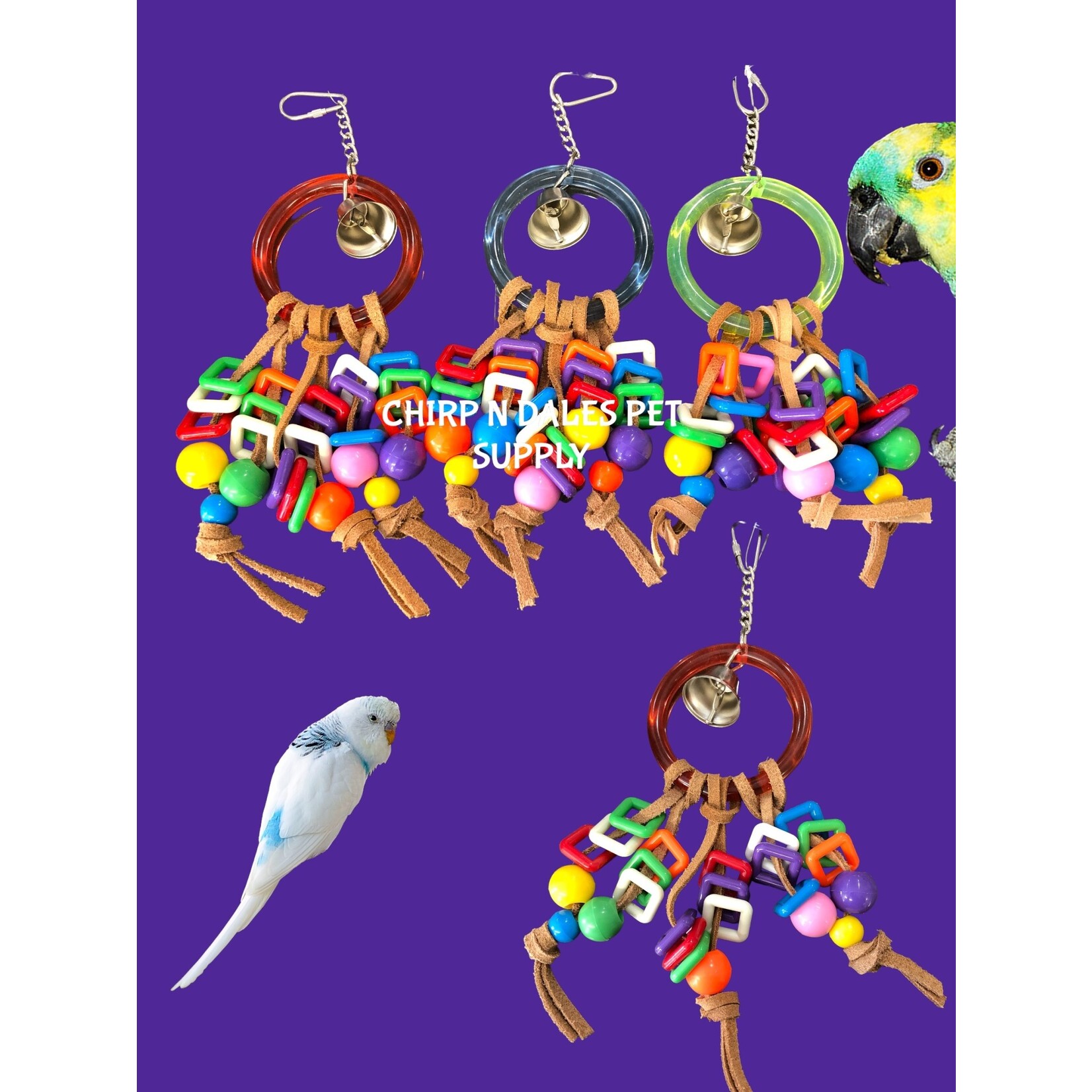 Kings Cages Kings Cages Ring, Leather, Squares K372