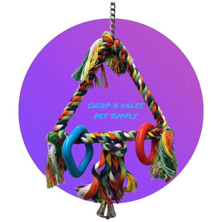 Kings Cages Kings Cages  Extra Small Sisal Covered Triangle  K116XS