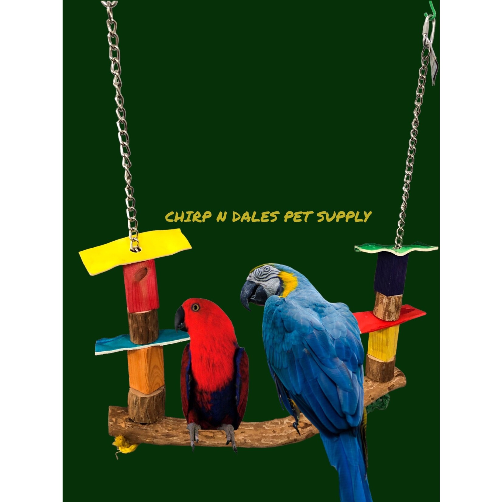 Kings Cages Kings Cages  Chain Swing With Chews Extra Large A123