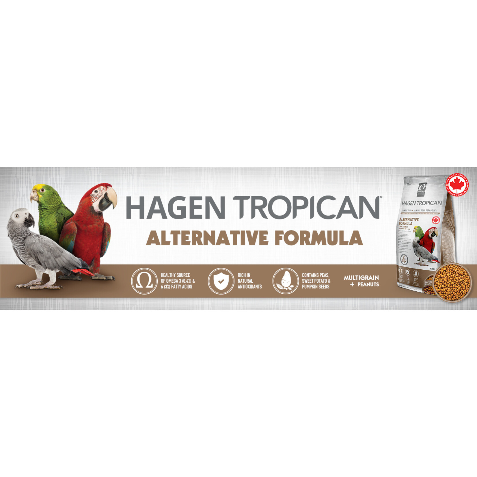 Hari Hagen Tropican Alternative Granules for Parrots 4 mm 80556 9.07 g (20 lbs)