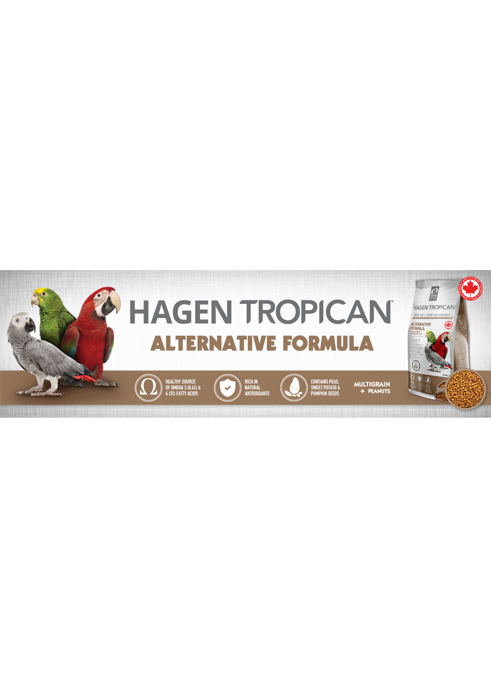 Hari Hagen Tropican Alternative Granules for Parrots 4 mm 80556 9.07 g (20 lbs)