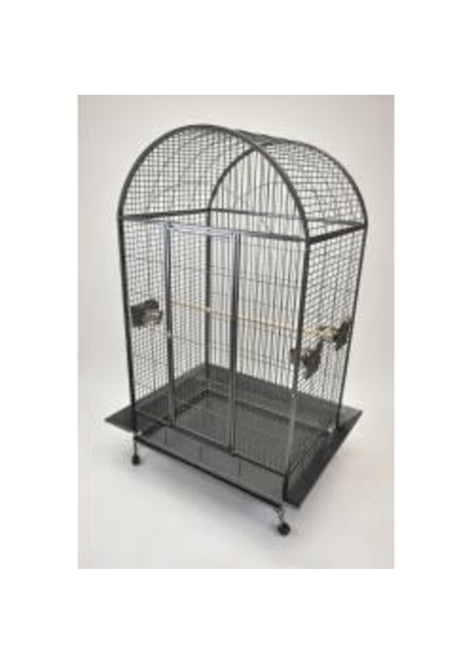 Glitter Pets GP LARGE DOME TOP PARROT CAGE WHITE  40'' DMT01