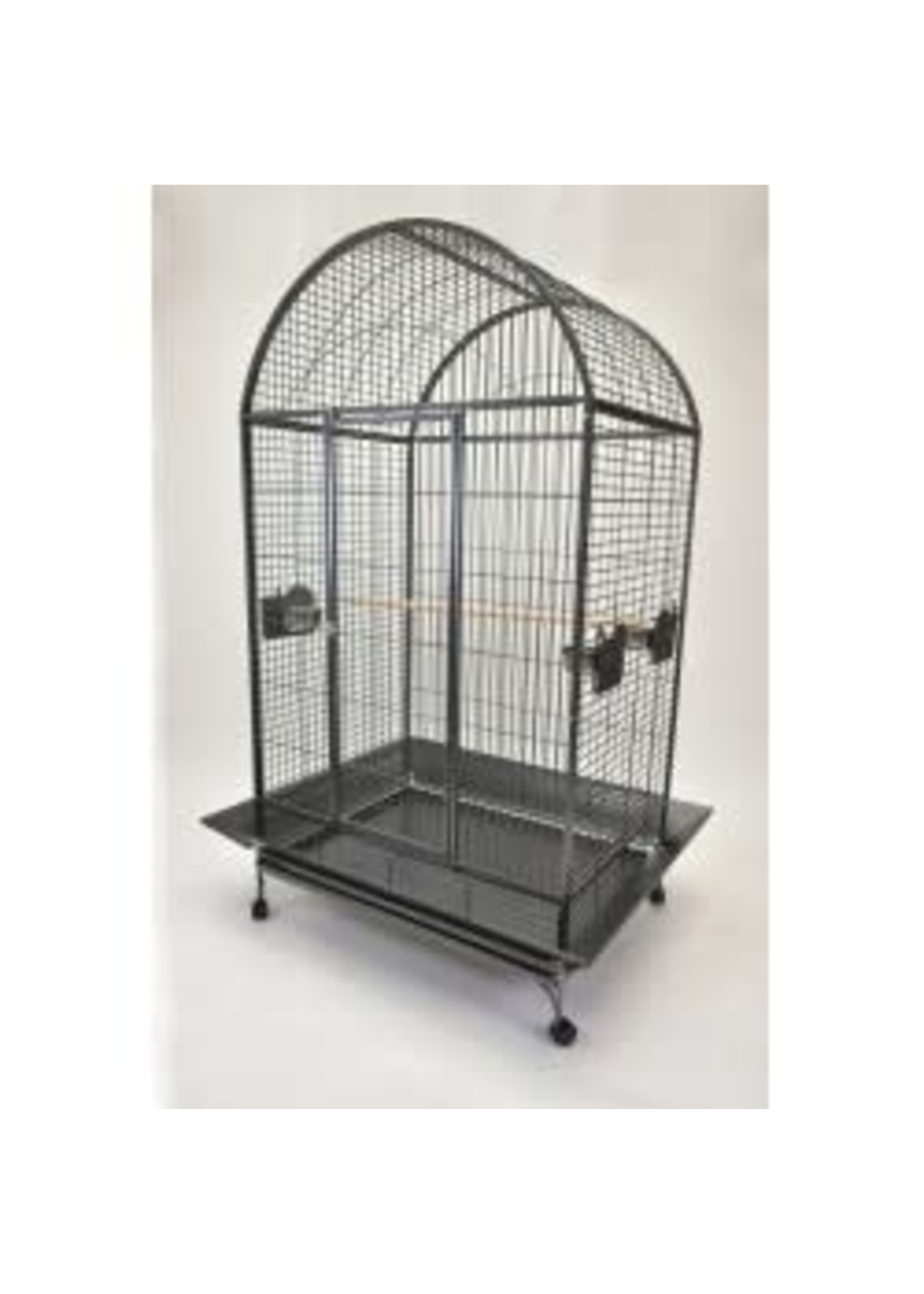 Glitter Pets GP LARGE DOME TOP PARROT CAGE WHITE  40'' DMT01