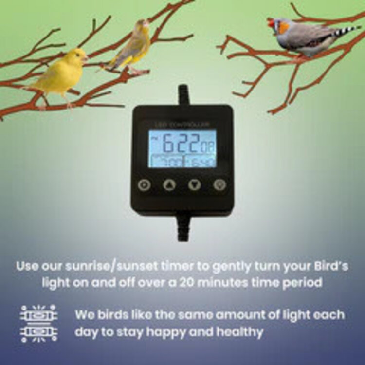 M&M Cage Company LED LIGHTING SYSTEM FOR SOFT BILLED BIRDS