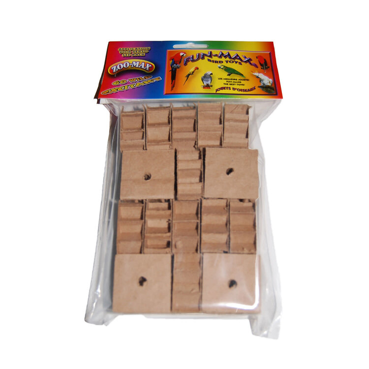 Zoo-Max ZOO MAX  Honey Comb cardboard .75″HX 1.5″WX1.5″LO (H1/4)