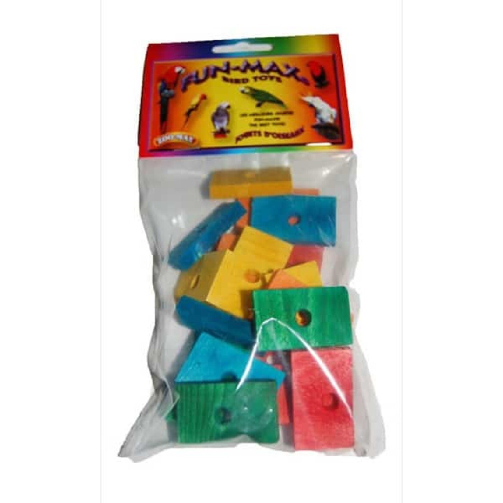 Zoo-Max ZOO MAX  Drilled Colored Blocks with 1/2" hole  25 X .25″H X 1.50″W X .875″LO