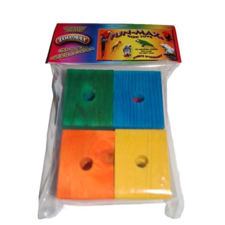 Zoo-Max ZOO MAX  Drilled  Blocks with 1/2 inch hole 0.5″H x 2″W x 2.50″LO