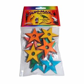 Zoo-Max ZOO MAX DRILLED WOOD PINE STARS 2″ with 5/16" hole