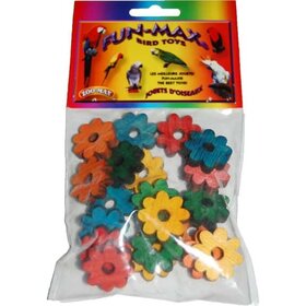 Zoo-Max ZOO MAX Drilled Pine Daisies 1 inch diameter 1/4" hole