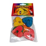 Zoo-Max ZOO MAX  Drilled Pine Hearts  1 3/4 inch with 3/8" hole 536