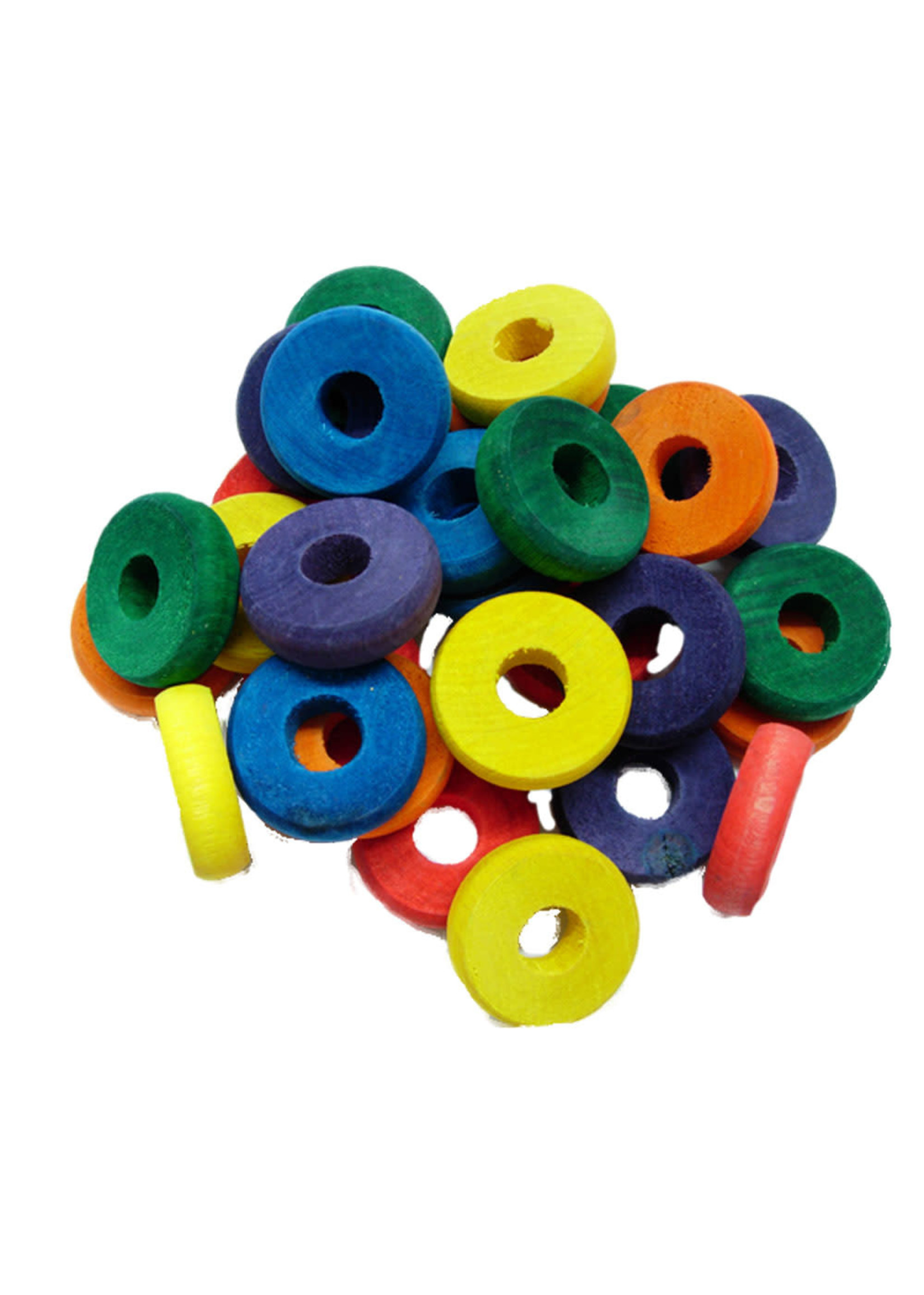 Zoo-Max ZOO MAX Drilled Wood Discs  1 1/4" x 3/8" with 7/16" hole