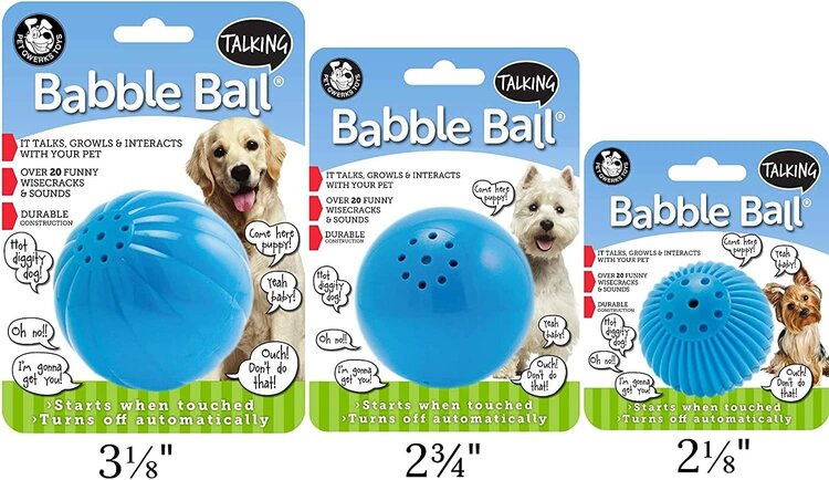 Pet Qwerks PQ  Talking Babble Ball \ Large