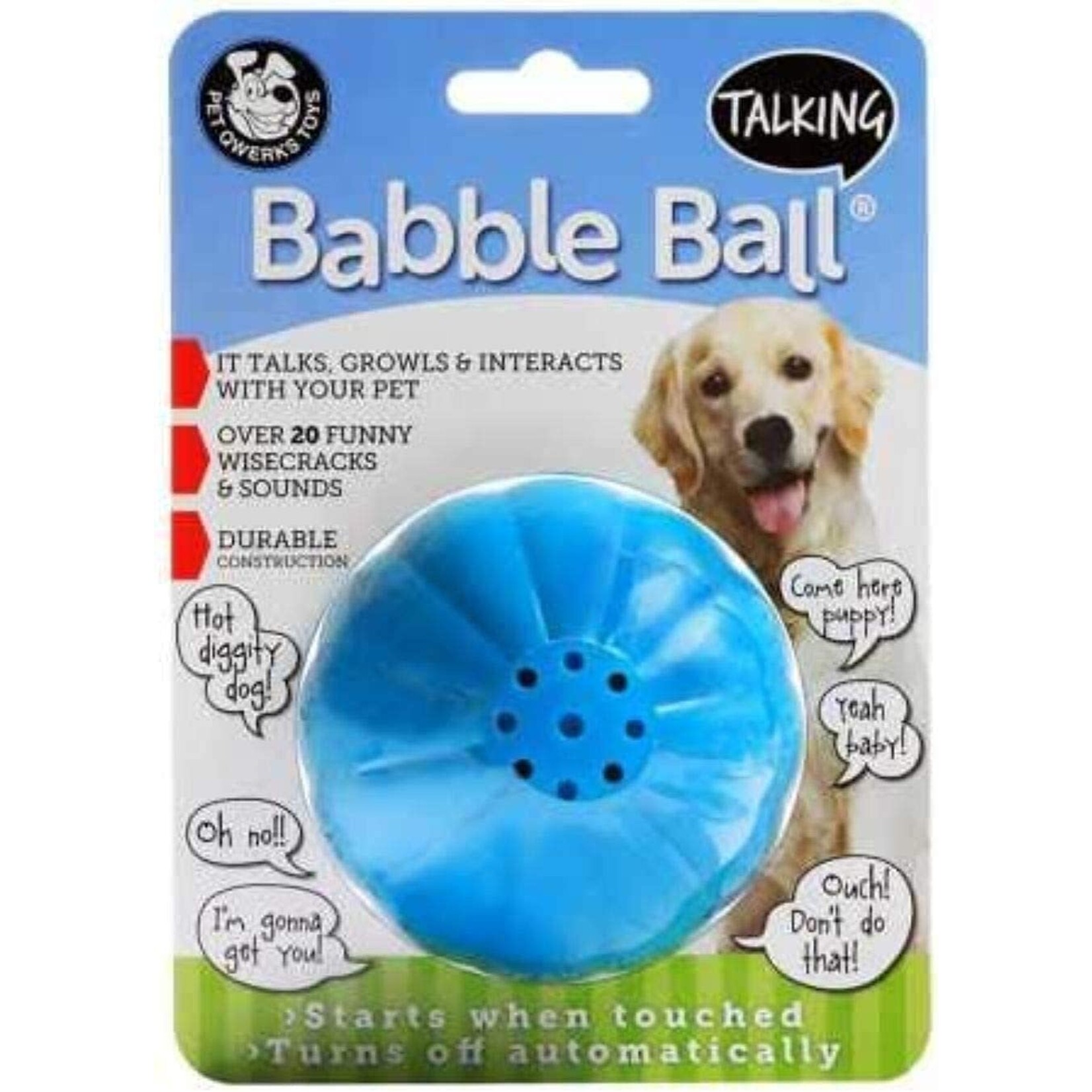 Pet Qwerks PQ  Talking Babble Ball \ Large
