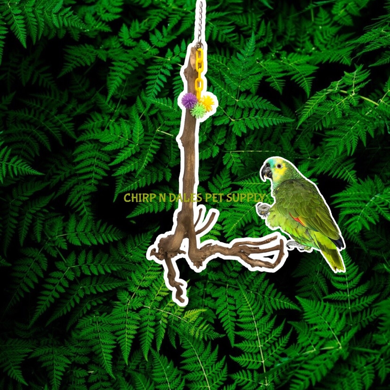 Bonkers Bonkers Hanging Grapewood Swing Medium, Assorted Shapes