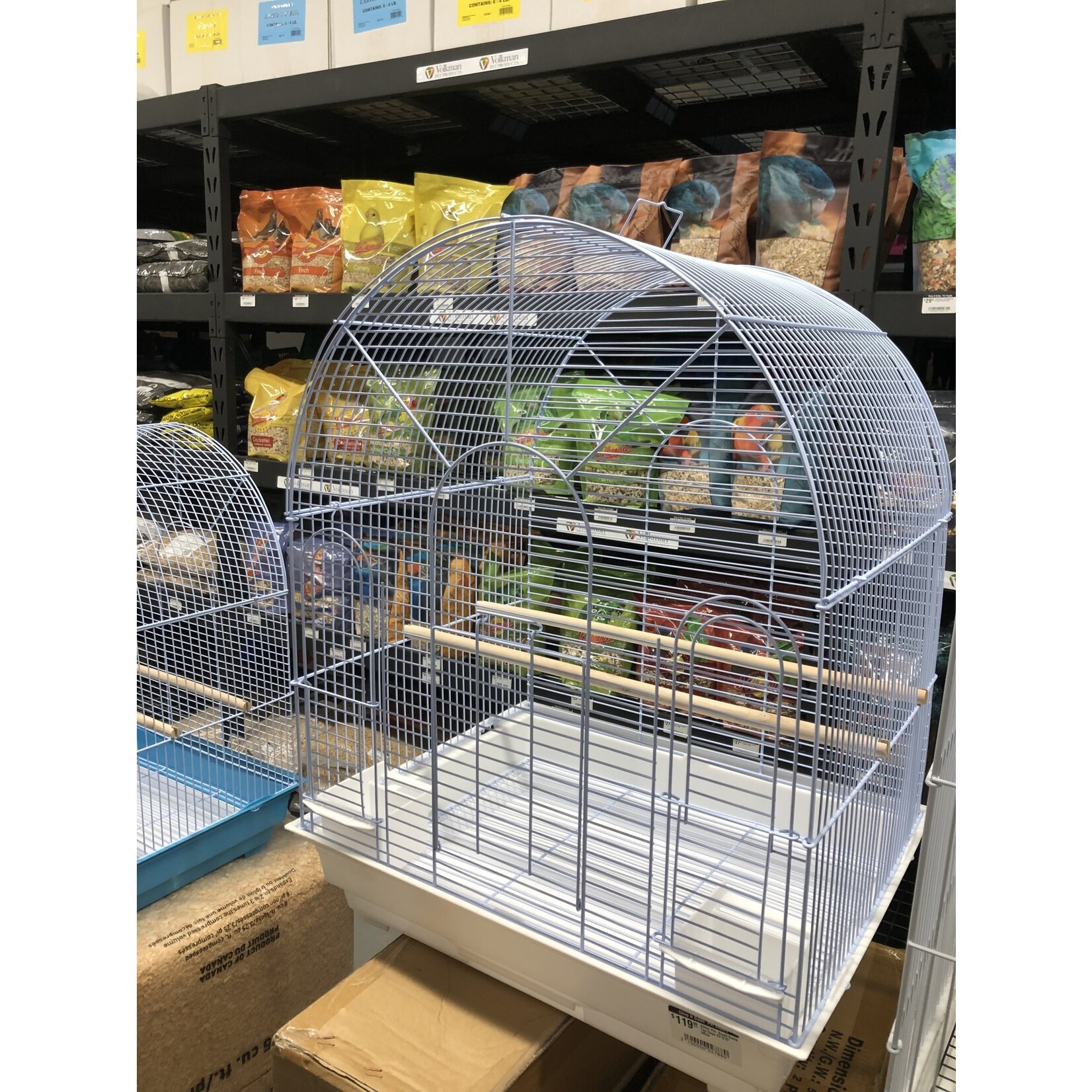 Glitter Pets Glitter Pet  Small Dome Top Cage 20"X15"  White