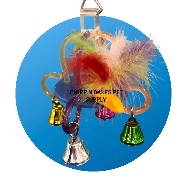 Kings Cages King's Acrylic Toy with 4 Bells K312