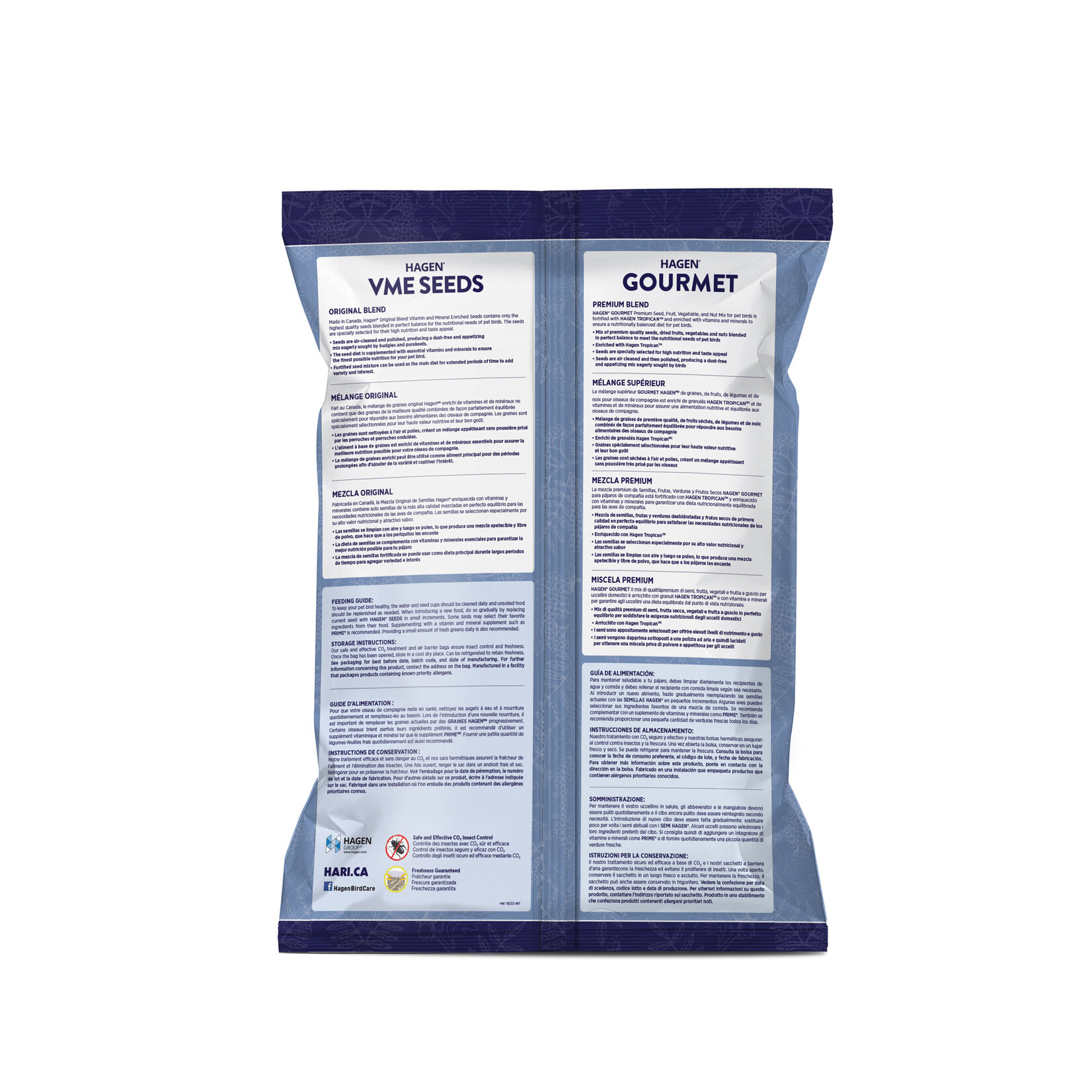 Hari HARI Gourmet Premium Seed Mix for Large Parrots - 9.1 kg (20 lb)  B2825