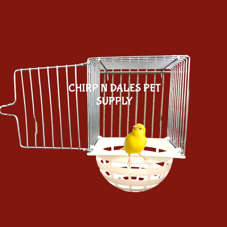 Finch/Canary Wire & Plastic External Mount Nest Box