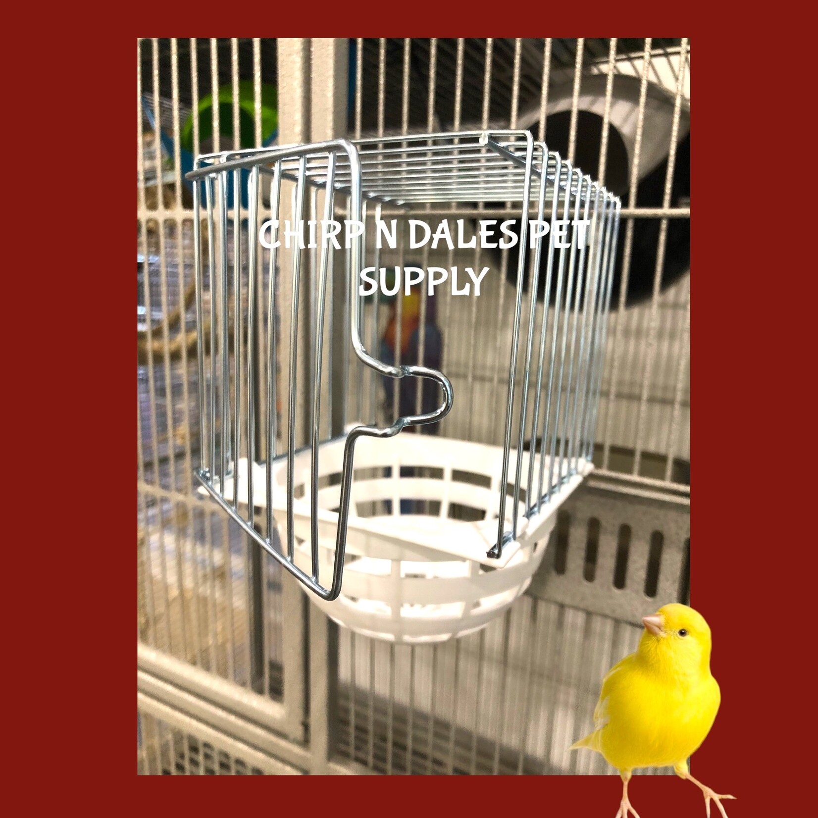 Finch/Canary Wire & Plastic External Mount Nest Box