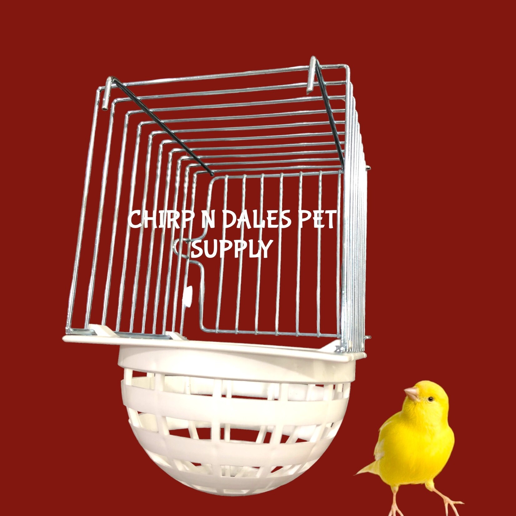Finch/Canary Wire & Plastic External Mount Nest Box