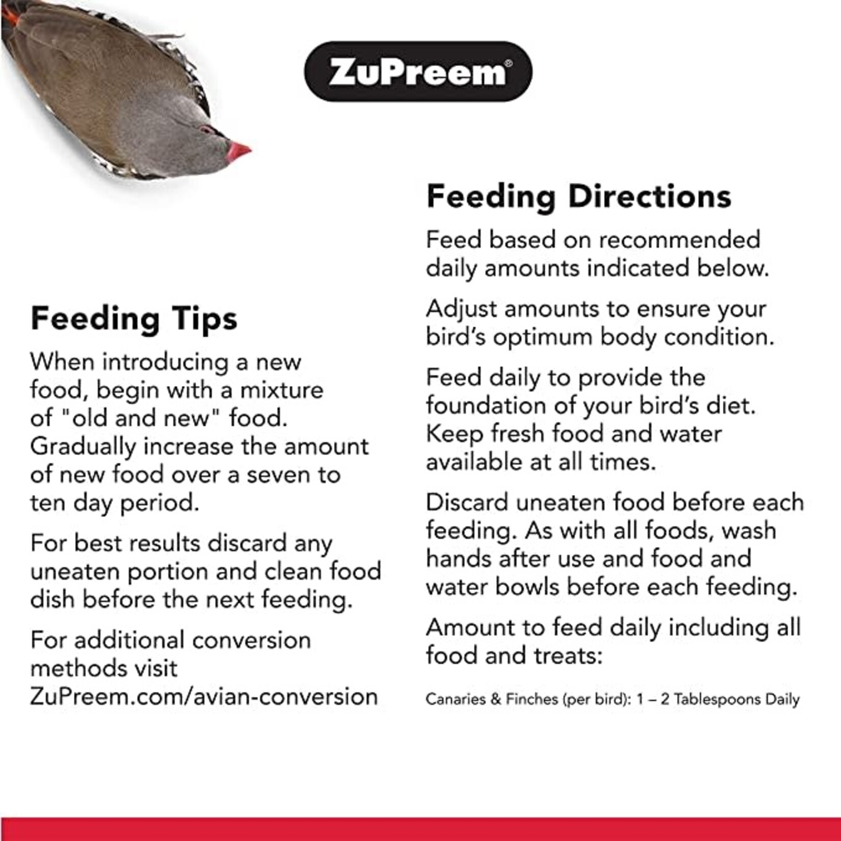 Zupreem Zupreem FruitBlend® Flavor with Natural Flavors for Very Small Birds, 2 lb 80020