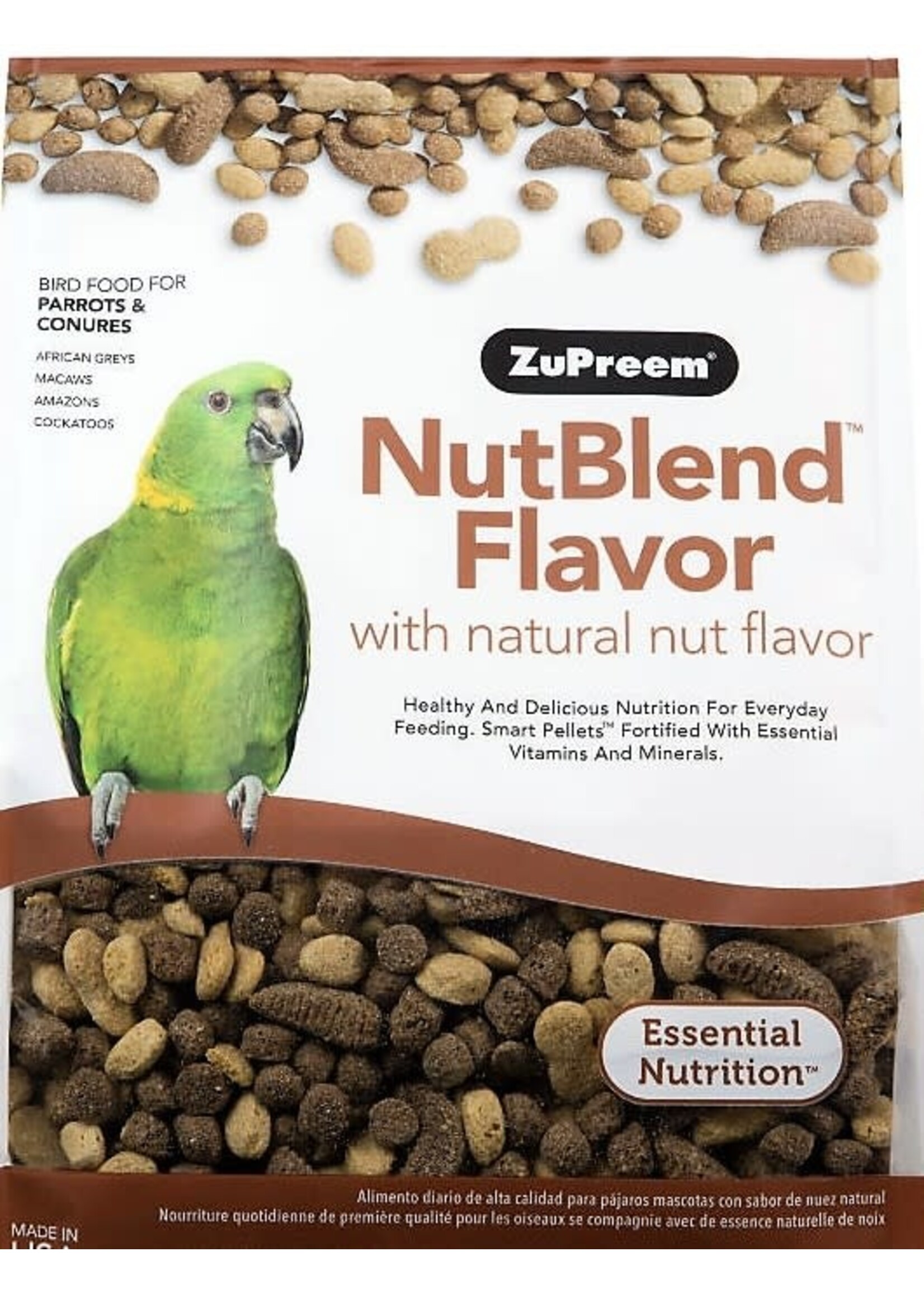 Zupreem Zupreem NutBlend  Parrots and Conures(1 lb) 172 Try Me Sample