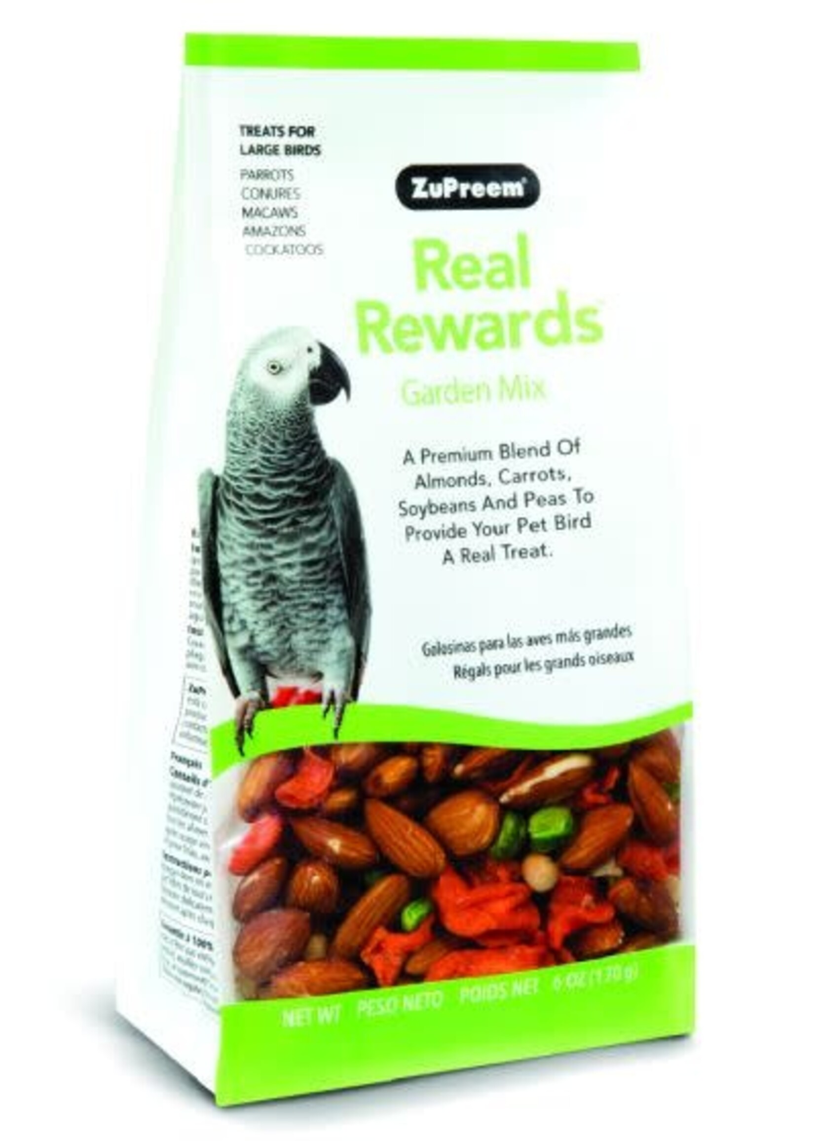 Zupreem ZuPreem "Real Rewards - Garden Mix" Vegetable & Nut Treats For Large Birds 6oz 49800