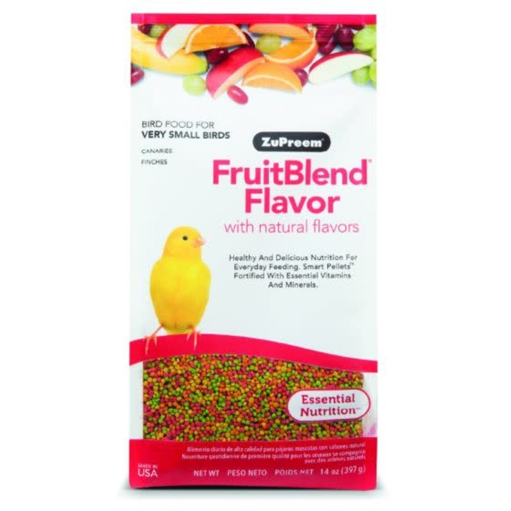 Zupreem ZuPreem "Fruitblend" Food For Finches, Canaries & Very Small Birds 0.875lbs 80000