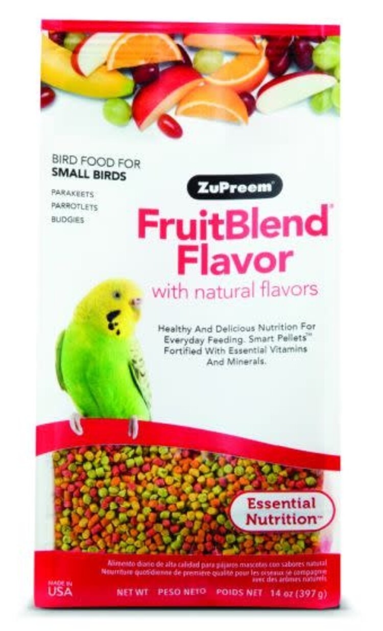 Zupreem ZuPreem "Fruitblend" Food For Parakeet, Budgies, Parrotlet & Small Birds 0.875lbs 81000