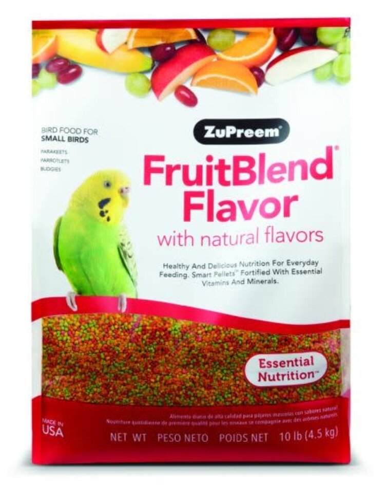 Zupreem ZuPreem "Fruitblend" Food For Parakeet, Budgies, Parrotlet & Small Birds 10lbs 81100