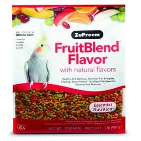 Zupreem ZuPreem "Fruitblend" Food For Cockatiel, Lovebirds & Medium Birds 2lbs 82020