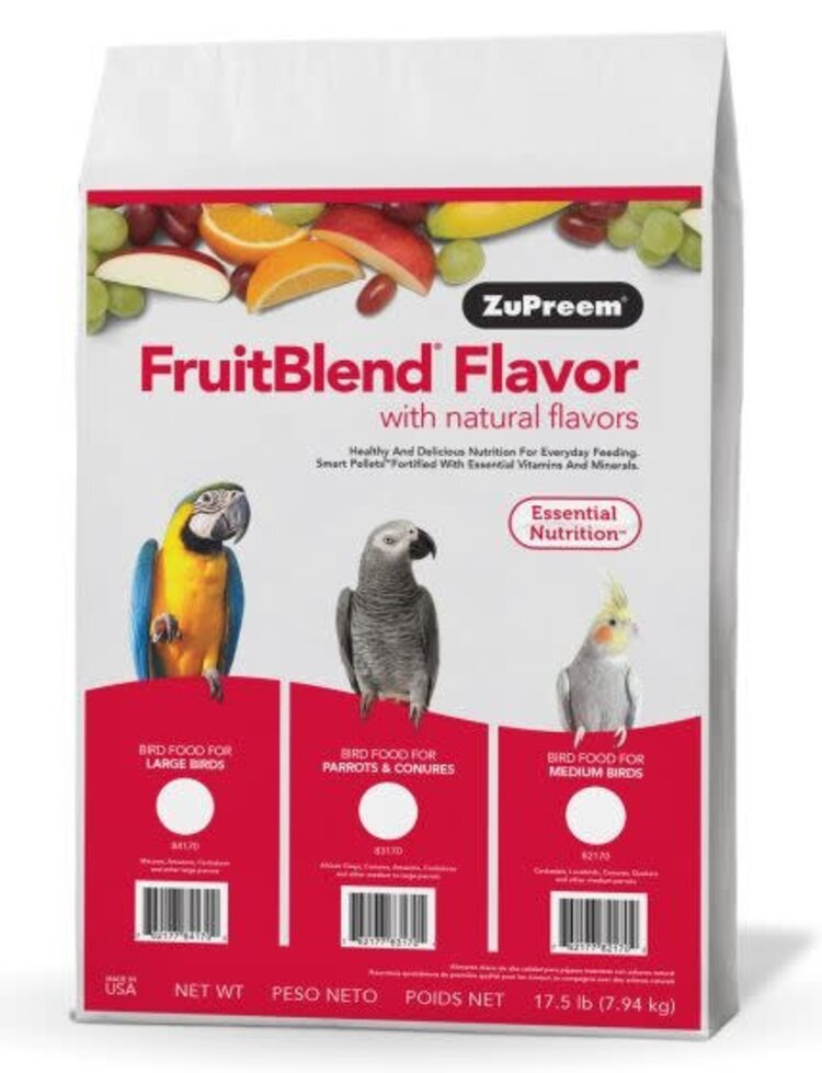 Zupreem ZuPreem "Fruitblend" Food For Parrots & Conures 17.5lbs 83170
