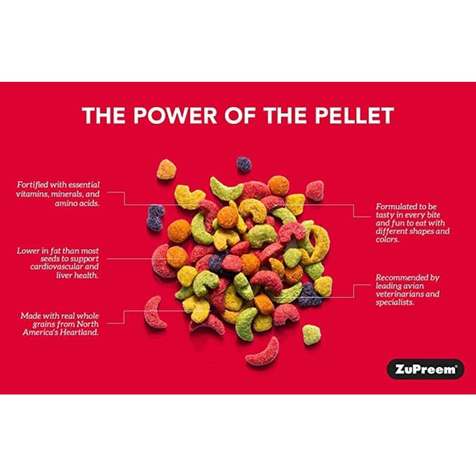 Zupreem ZuPreem "Fruitblend" Food For Parakeet, Budgies, Parrotlet & Small Birds 10lbs 81100