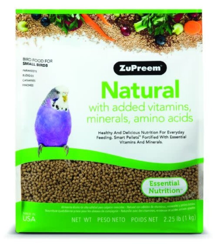 Zupreem ZuPreem "Natural" Food For Parakeets, Canaries, Finches & Other Small Birds 2.5lbs 91200